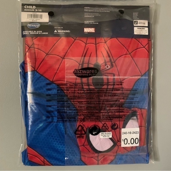 NIP. MARVEL Spider-Man Child Costume - Picture 3 of 3